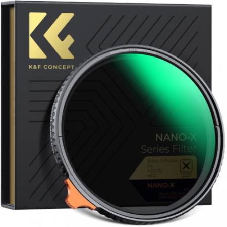 K&F Concept KF01.1814 Nano-X - filtr ND zmienny: Black Mist 1/4 i ND2-32 (1-5 Stops), 72mm